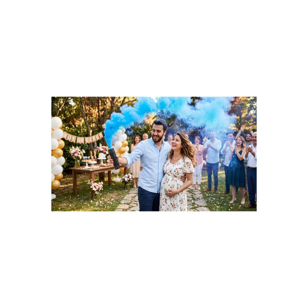 Cinsiyet Belirleme Renkli Duman Spreyi – Baby Shower & Gender Reveal Parti Süsü